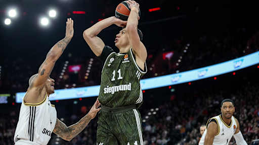 Der FC Bayern Basketball beim Heimspiel gegen Asvel Villeurbanne