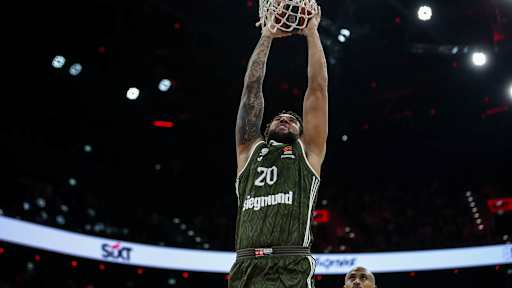 Der FC Bayern Basketball beim Heimspiel gegen Asvel Villeurbanne