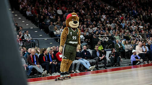 Der FC Bayern Basketball beim Heimspiel gegen Asvel Villeurbanne