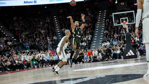 Der FC Bayern Basketball beim Heimspiel gegen Asvel Villeurbanne