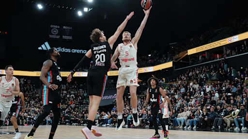 Der FC Bayern Basketball ist das erste Mal zu Gast in der adidas Arena in Paris
