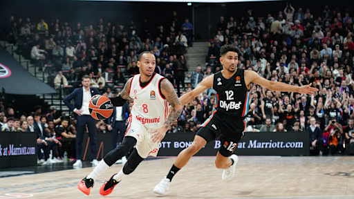 Der FC Bayern Basketball ist das erste Mal zu Gast in der adidas Arena in Paris