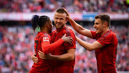 Eric Dier and Michael Olise celebrating against Mainz