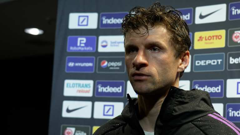Thomas Müller in interview after Eintracht Frankfurt vs. FC Bayern