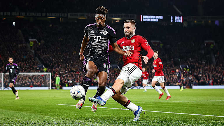 Partido de la Champions League entre el Manchester United y el FC Bayern