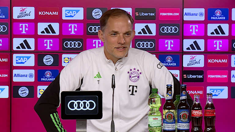 Thomas Tuchel comparece en la rueda de prensa del FC Bayern