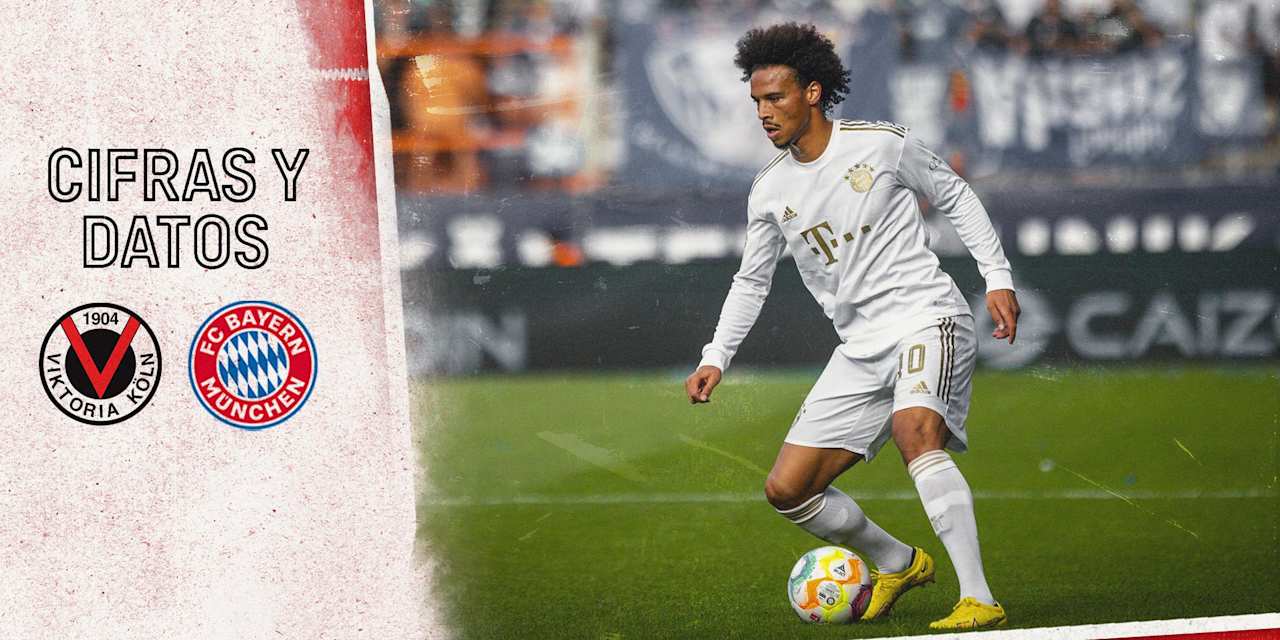 Cifras y datos del partido de Copa Viktoria Köln - FC Bayern