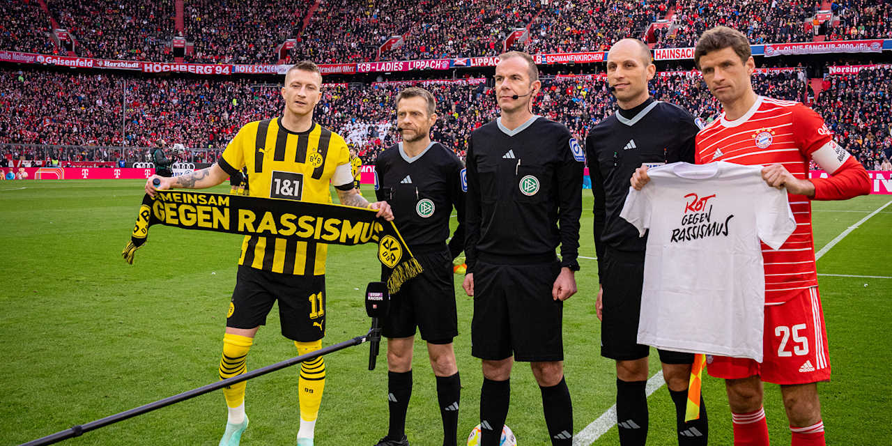 Reds Against Racism FC Bayern Borussia Dortmund
