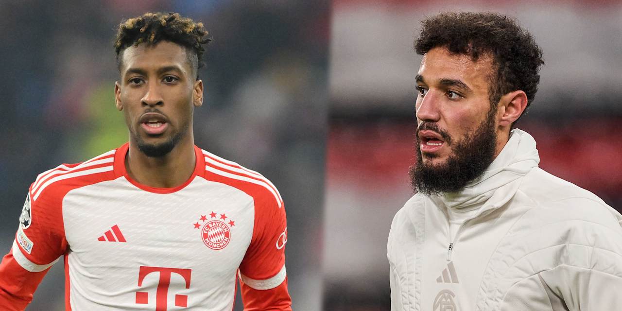 Kingsley Coman, Noussair Mazraoui, FC Bayern