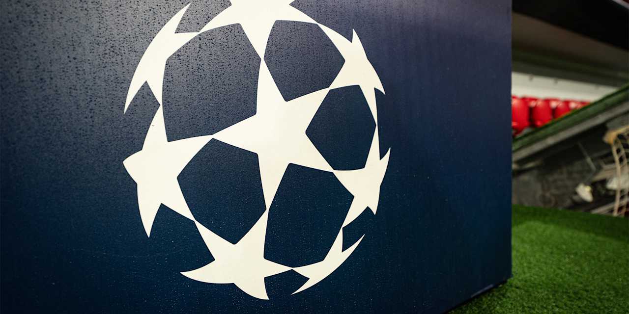 Logotipo de la Champions League en el Allianz Arena