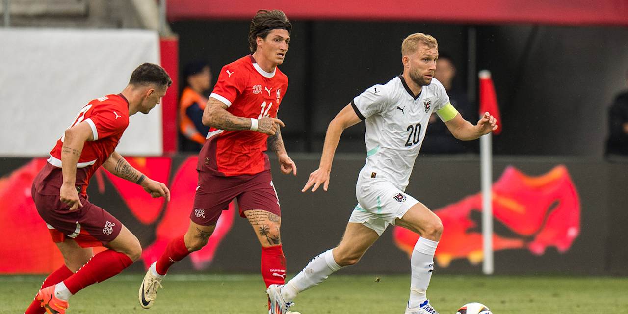 Konrad Laimer im Testspiel gegen die Schweiz