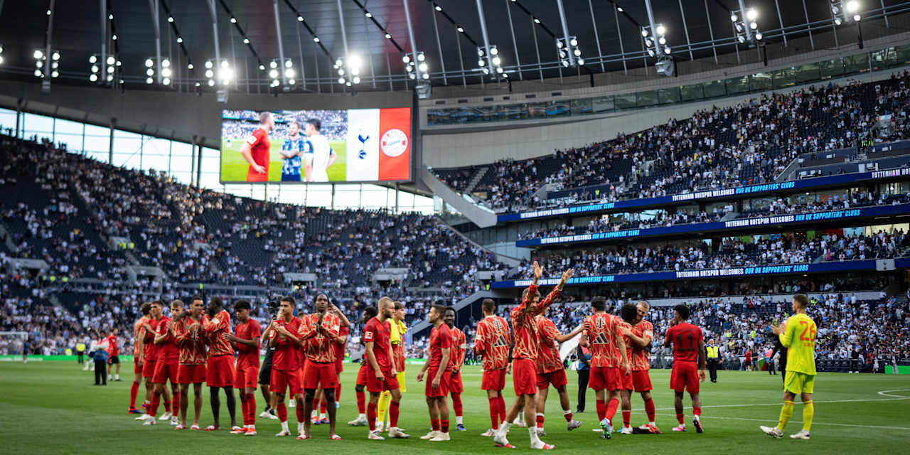 Der FC Bayern im Tottenham Hotspur Stadium