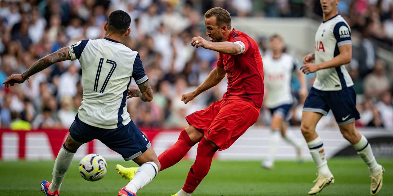 Harry Kane training at FC Bayern