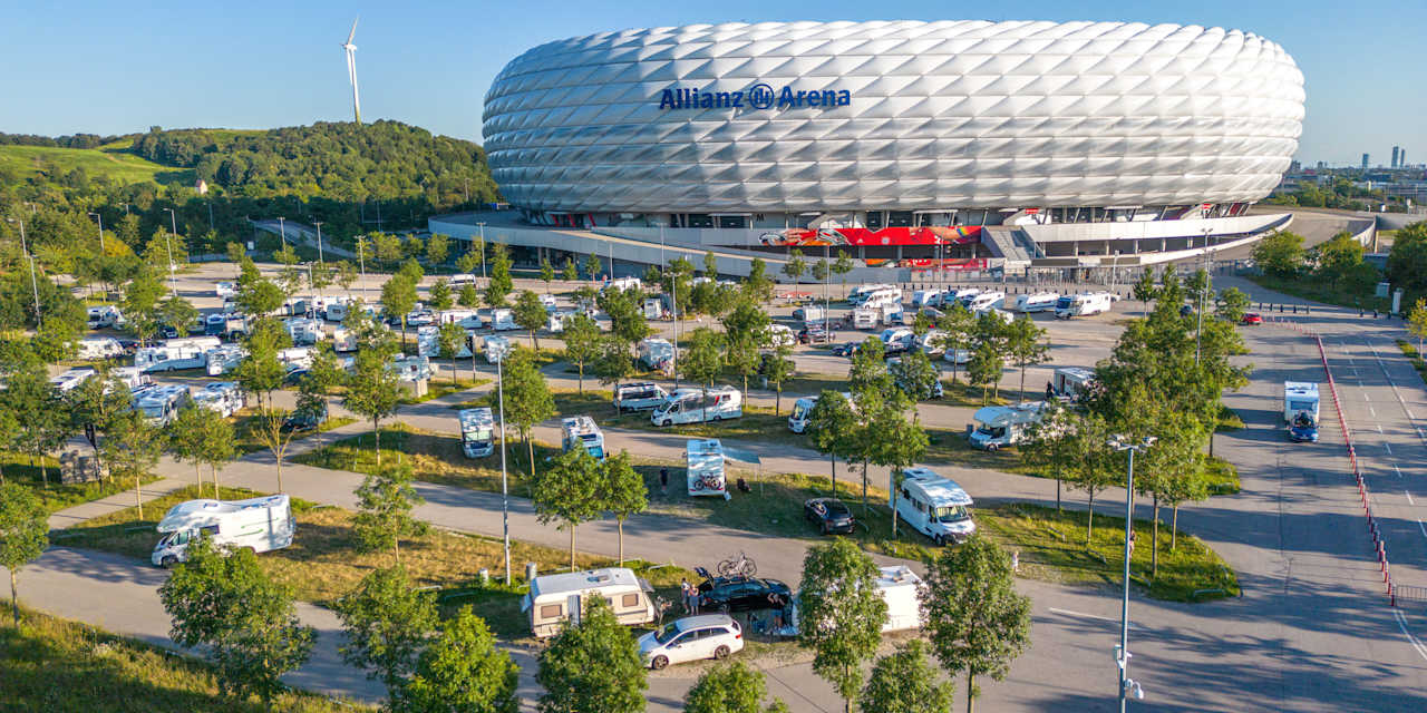Parking for caravans Allianz Arena