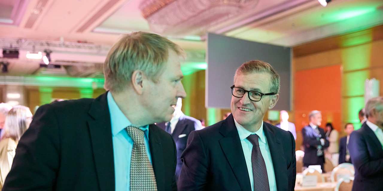 Jan-Christian Dreesen, ECA-Vizepräsident, hier mit Aki Riihilati
