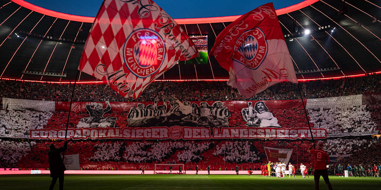 Bayern fans remember 1974 European Cup heroes with tifo