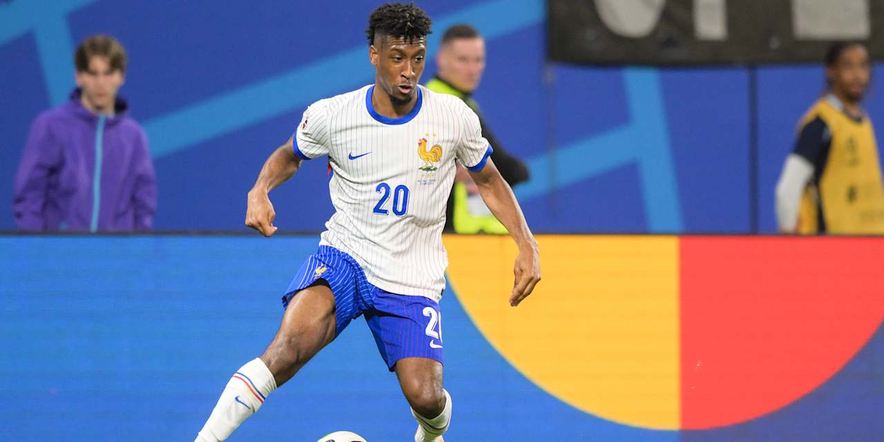 Kingsley Coman im Trikot der französischen Nationalmannschaft