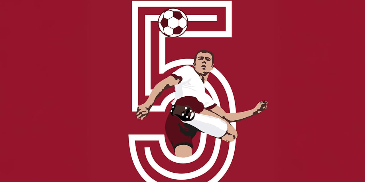 Franz Beckenbauer number 5 graphic