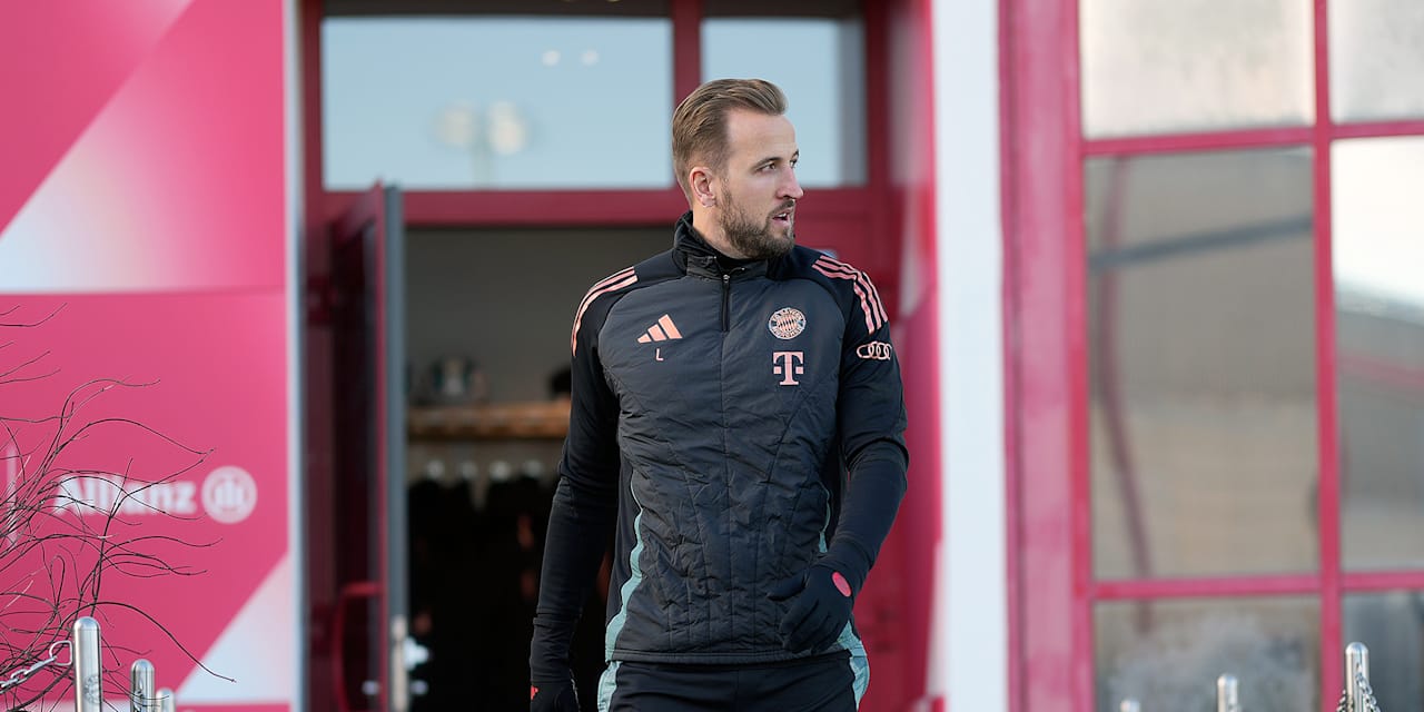 Harry Kane in Bayern training