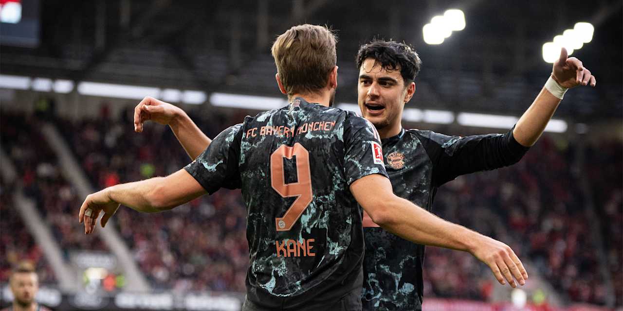 Minjae Kim und Joshua Kimmich beim Spiel des FC Bayern in Freiburg