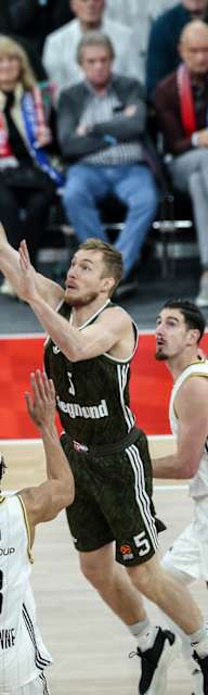 Der FC Bayern Basketball beim Heimspiel gegen Asvel Villeurbanne
