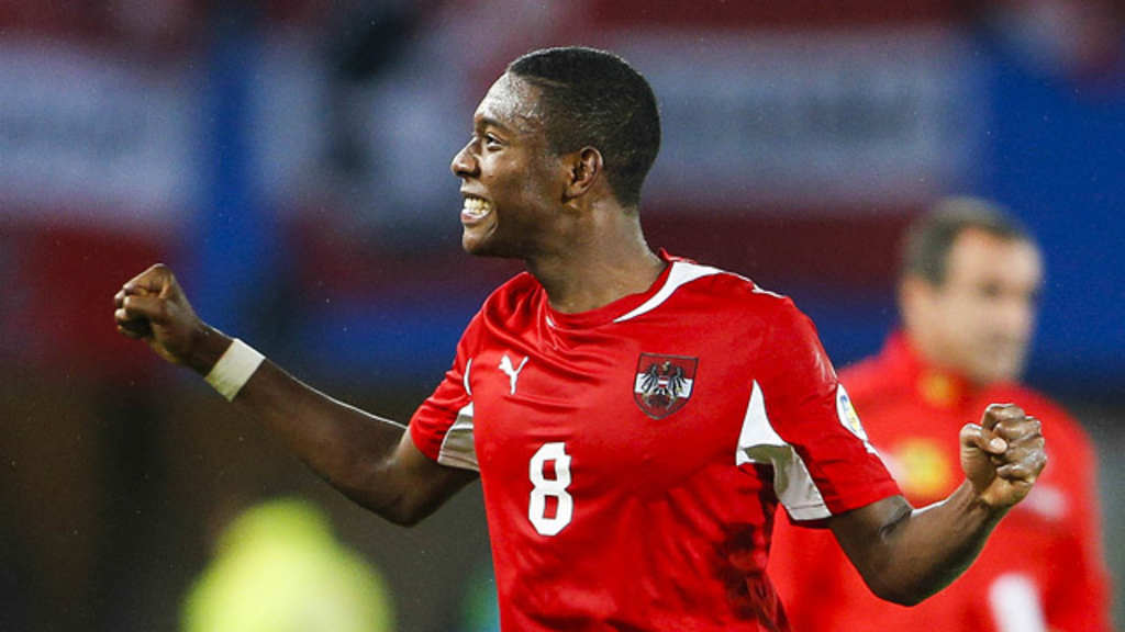 David Alaba bejubelt sein Tor gegen Irland.