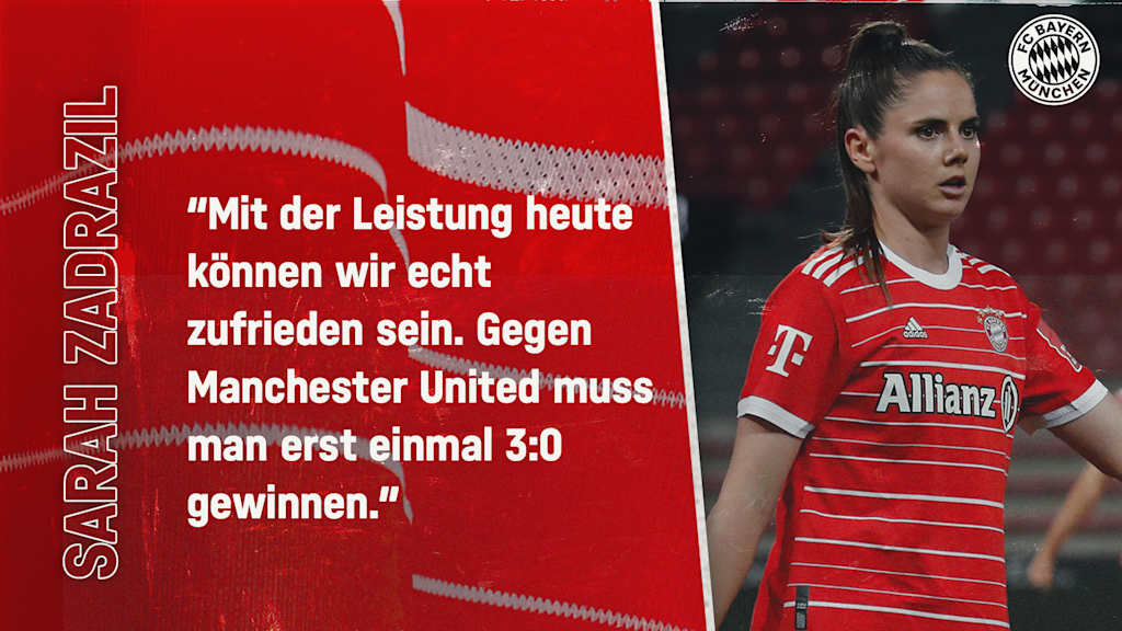 Sarah Zadrazil zum Spiel gegen Manchester United