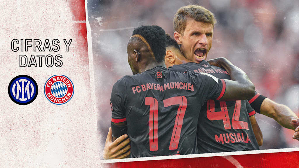 Cifras y datos del partido de la Champions League Inter de Milán - FC Bayern