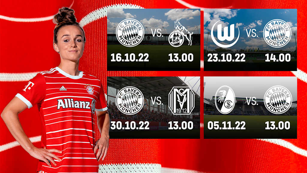 Frauen Bundesliga Terminierung Spieltage vier bis sieben