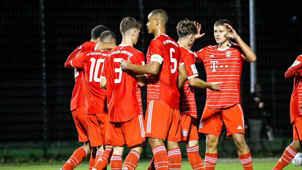 Die U19 des FC Bayern in der ersten Runde des BFV-Pokals.