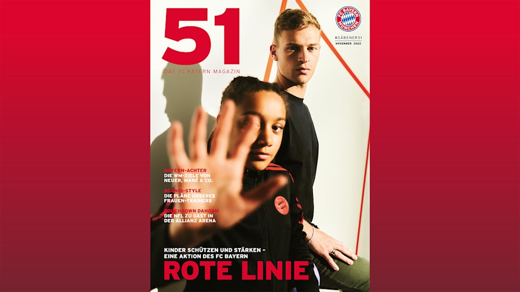 Joshua Kimmich im FC Bayern Magazin 51 November 2022
