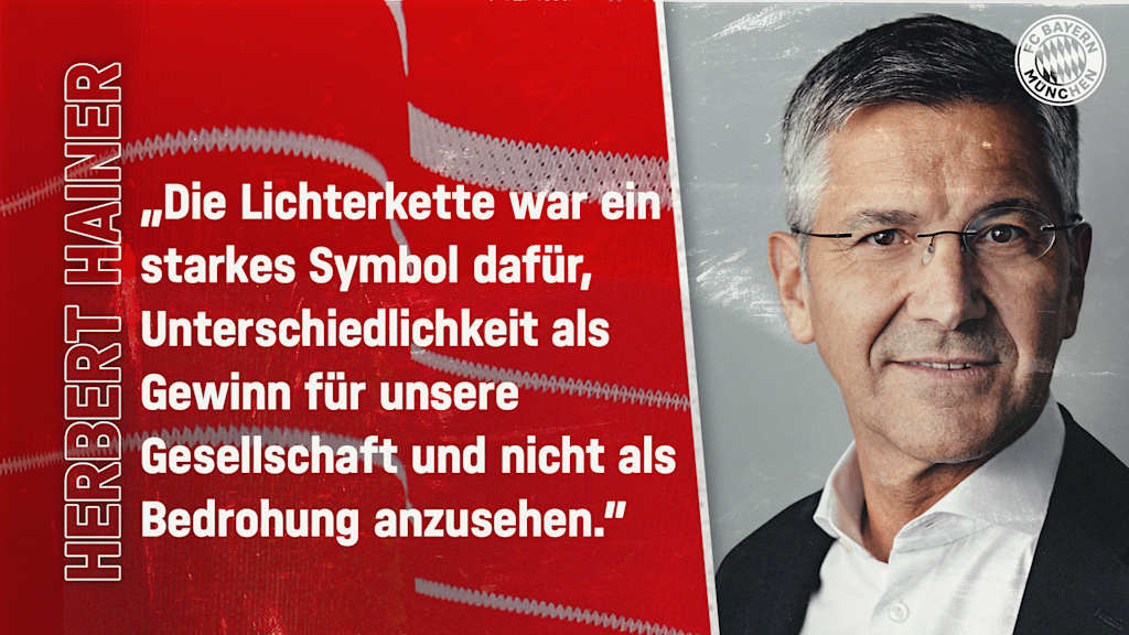 Zitat Herbert Hainer Lichterkette