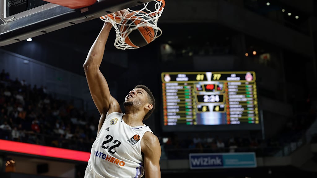 Real-Center Walter 'Edy' Tavares wird auch im Audi Dome der dominanteste Spieler der Madrilenen unter den Körben sein.