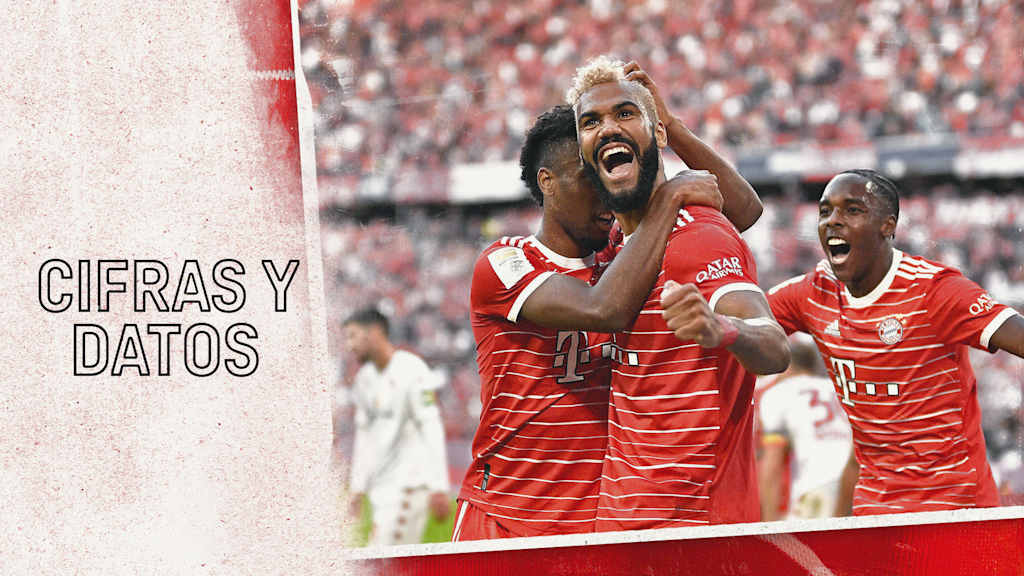 Cifras y datos del partido de Bundesliga FC Bayern - Eintracht Frankfurt