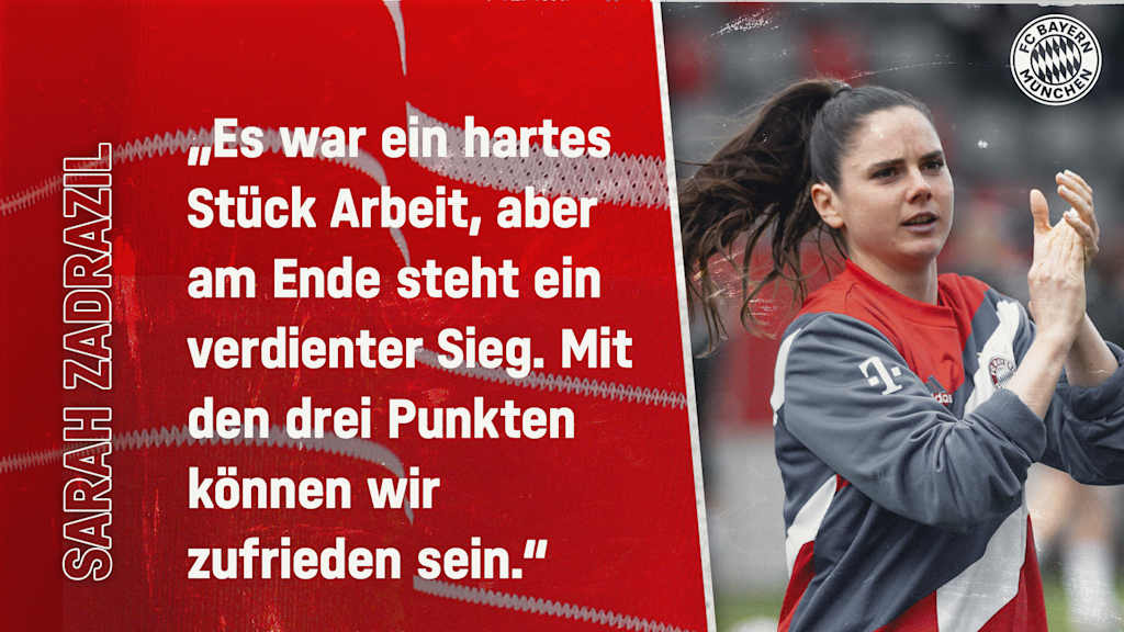 Sarah Zadrazil zum Spiel gegen Eintracht Frankfurt