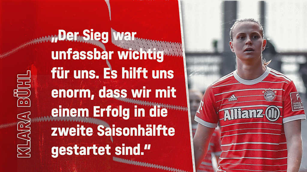 Klara Bühl zum Spiel gegen Eintracht Frankfurt