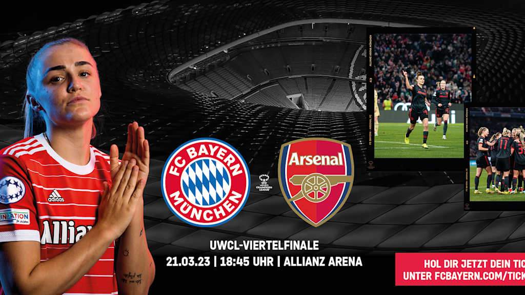 Tickets für FC Bayern Frauen - FC Arsenal sichern