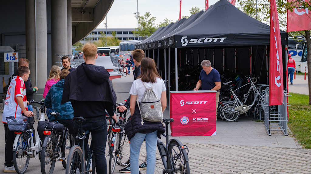 Scott Fahrrad Parken Allianz Arena
