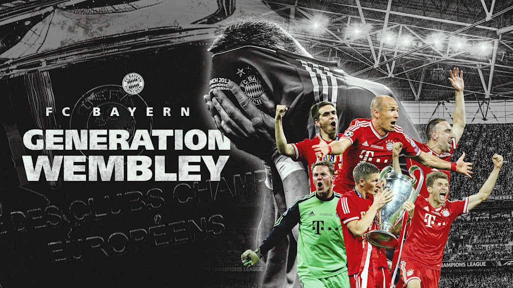 Mit FC Bayern TV PLUS kannst du jetzt die sechsteilige Dokumentation „Generation Wembley“ über die Triple-Helden des FC Bayern von 2013 streamen.