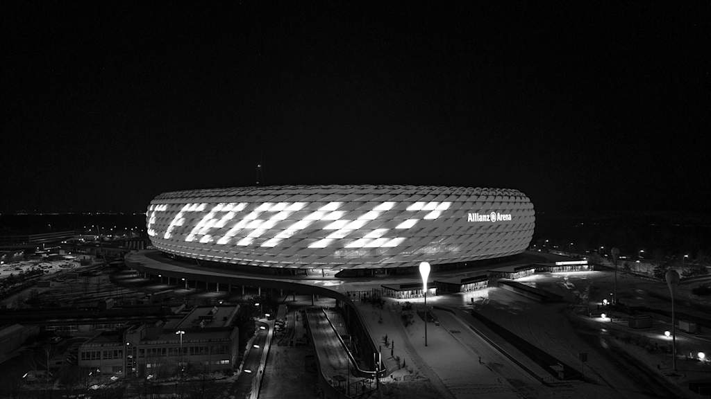 Franz Beckenbauer in der Allianz Arena