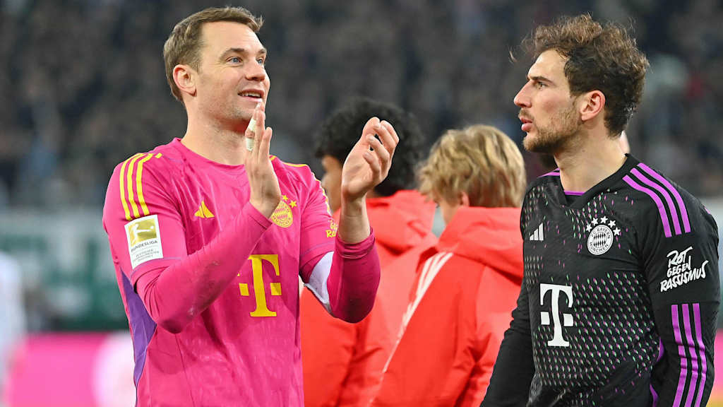 Manuel Neuer und Leon Goretzka vom FC Bayern