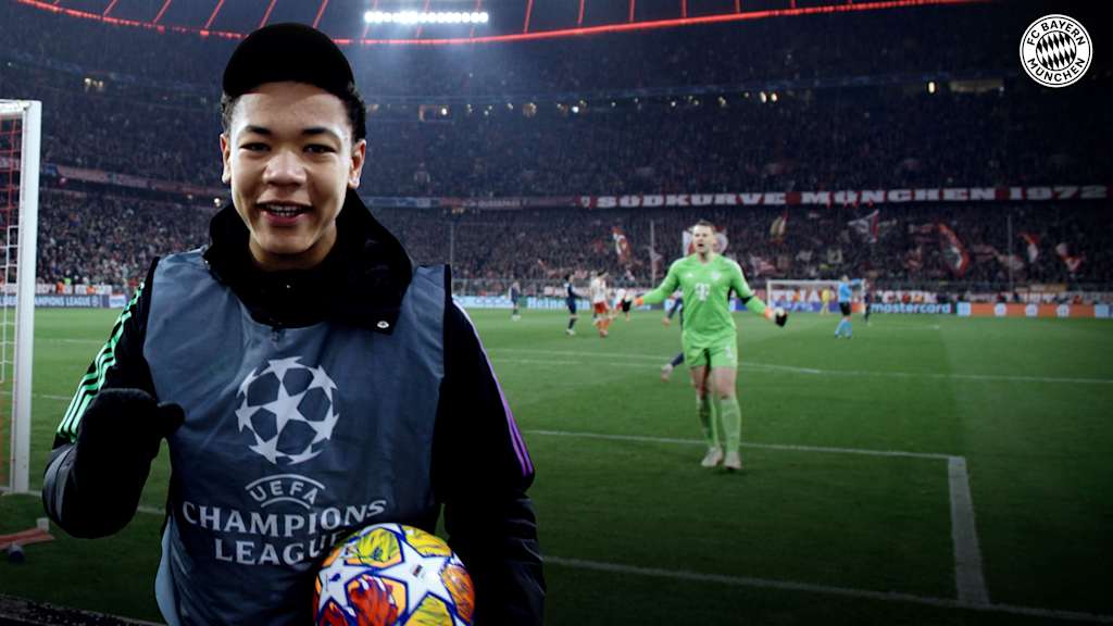 Balljunge in der Champions League beim FC Bayern