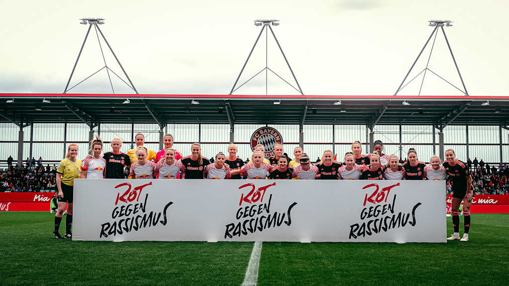 FC Bayern's message of 'Red against Racism' was clear ahead of their encounter with RB Leipzig.