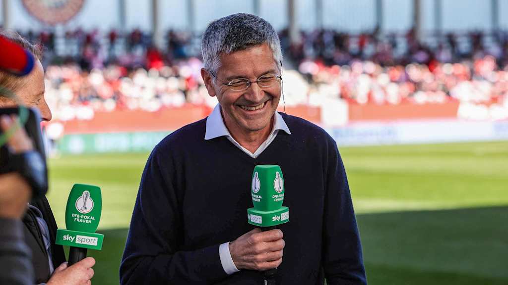 Herbert Hainer, FC Bayern Women in the cup semi-final against Eintracht Frankfurt