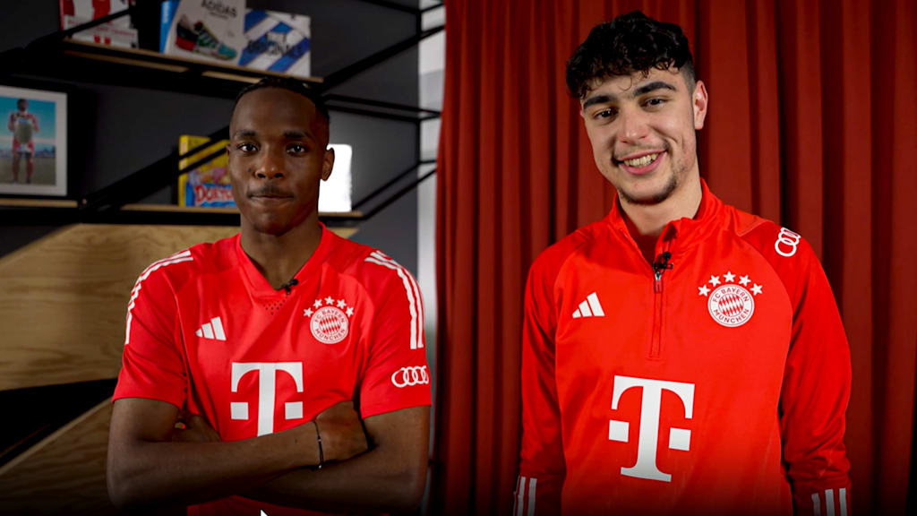 The FC Bayern Gameshow with Mathys Tel & Aleksandar Pavlović