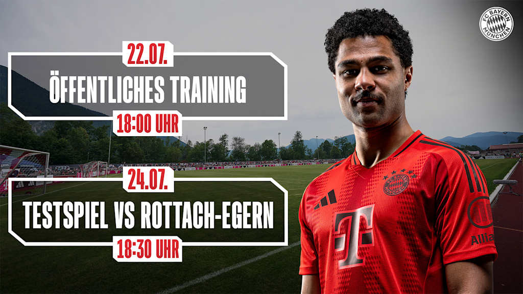 Übersicht Termine des FC Bayern im Trainingslager am Tegernsee 2024