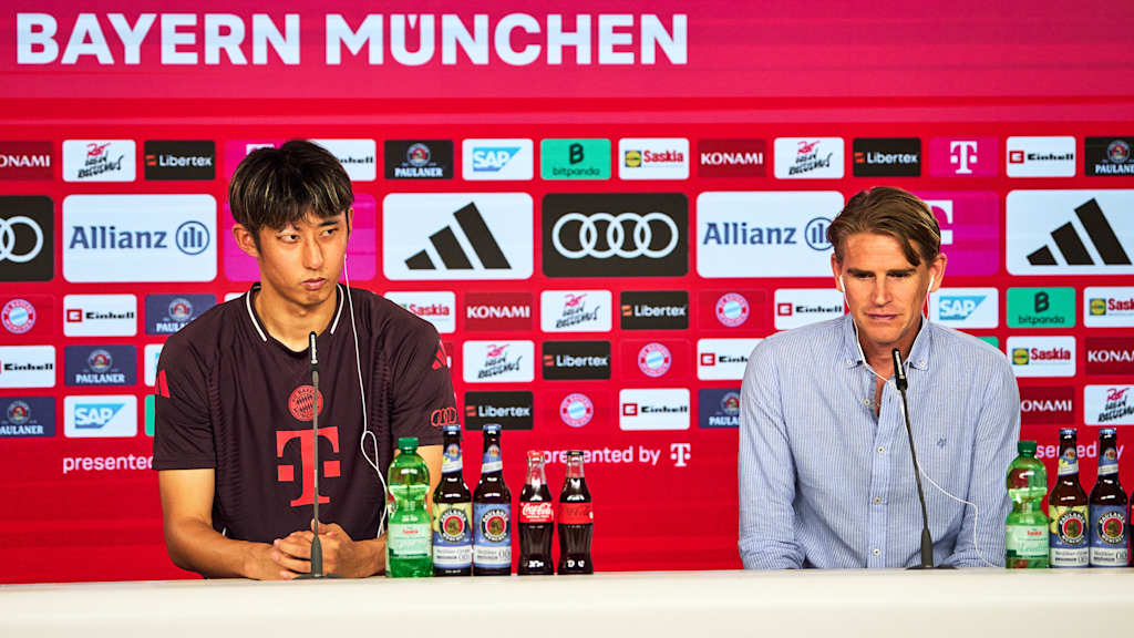 Hiroki Ito bei seiner Vorstellung beim FC Bayern