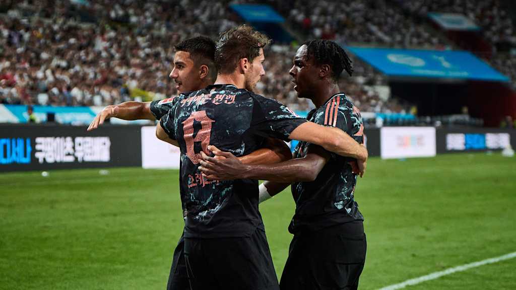 Spielszene aus dem Testspiel FC Bayern - Tottenham Hotspur