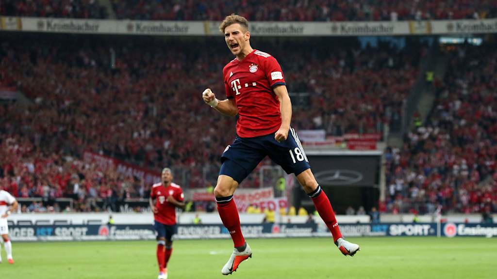 Leon Goretzka bejubelt ein Tor gegen den VfB Stuttgart