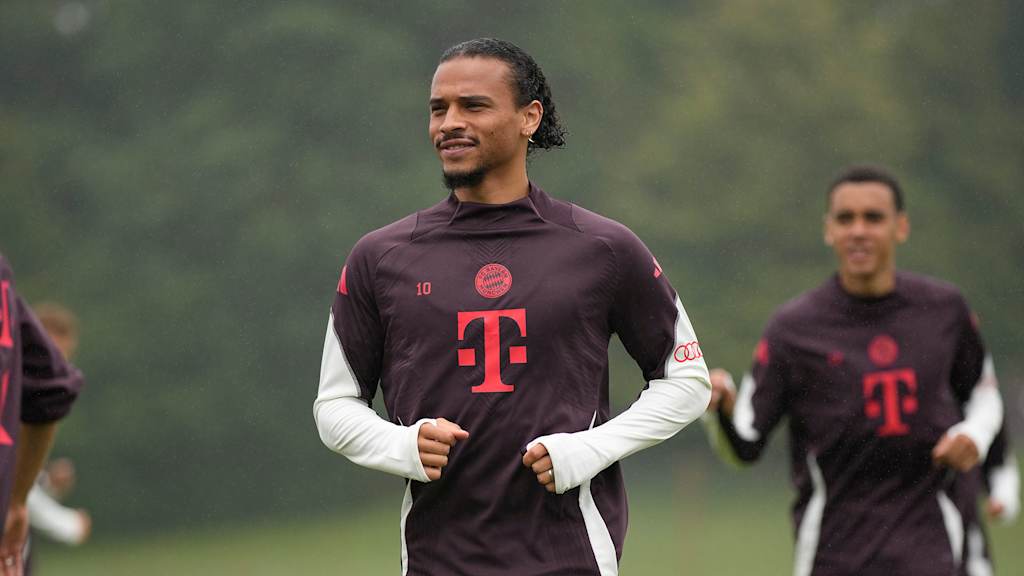 Leroy Sané in Bayern training